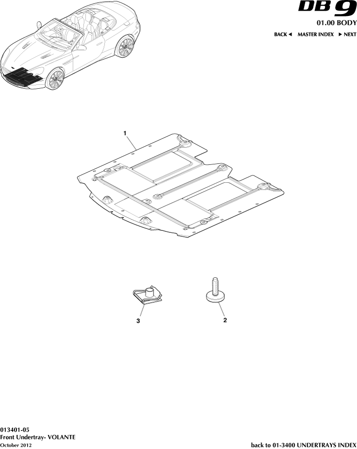 Front Undertray, Volante