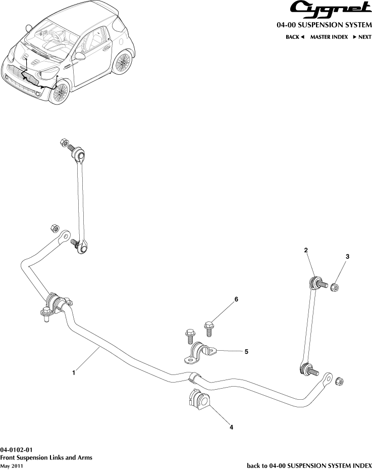 Front Suspension Links and Arms