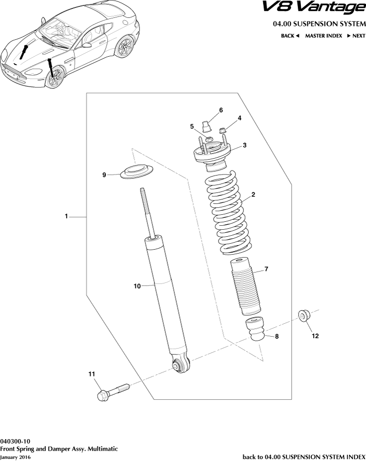 Front Spring & Damper, Multimatic