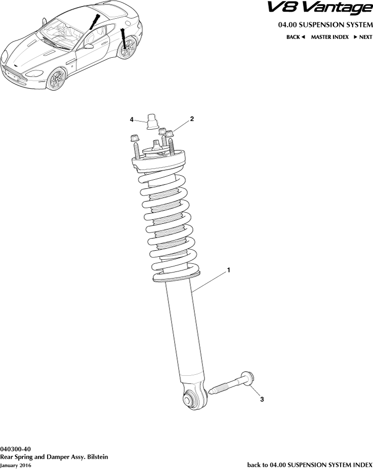 Rear Spring & Damper, Bilstein