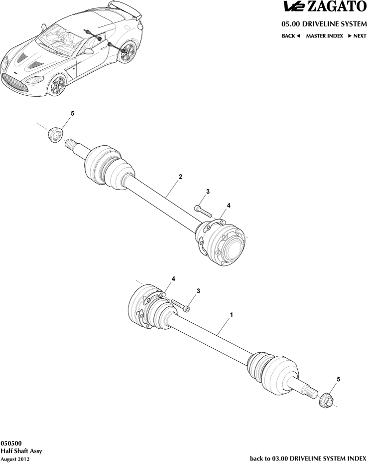 Rear Halfshaft Assembly