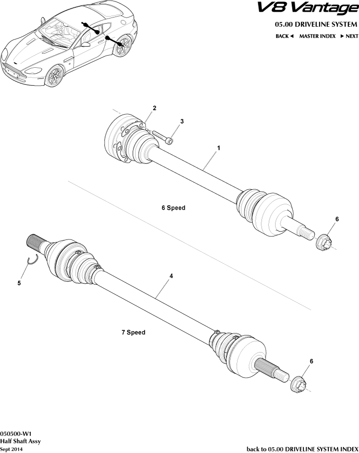 Rear Halfshaft Assembly