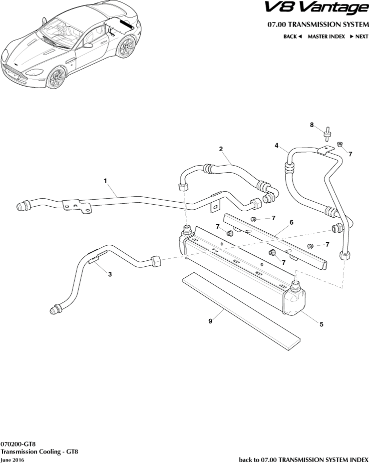Transmission Cooler, GT8