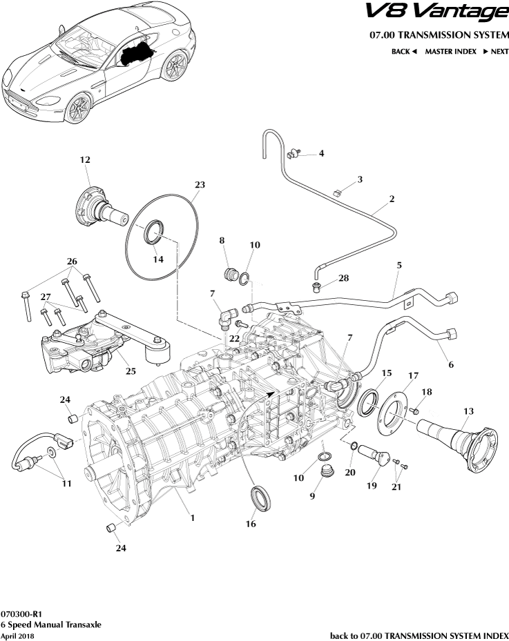 Transaxle, Manual, 6 spd