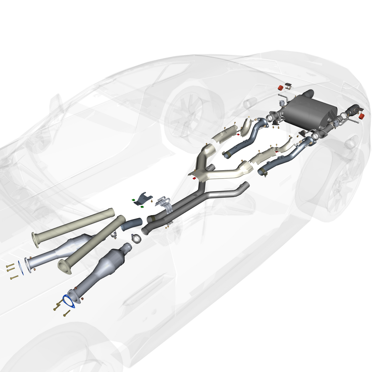 090502-02 Exhaust Pipes & Shields - GT12