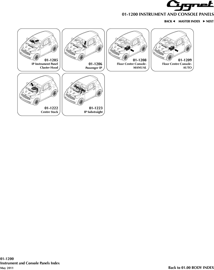 Instrument and Console Panels