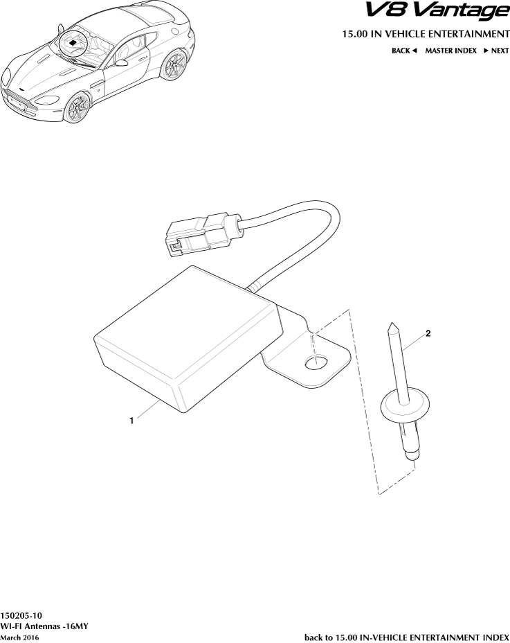 Wi-Fi Antenna, 16MY
