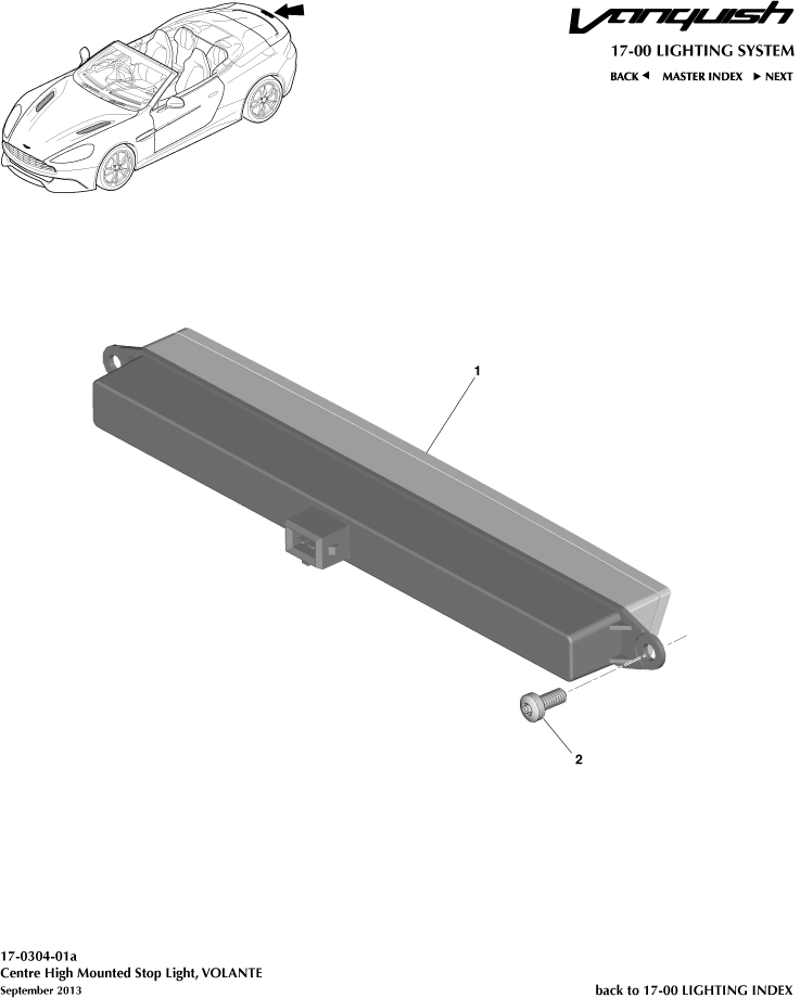 High Mounted Stop Light, Volante