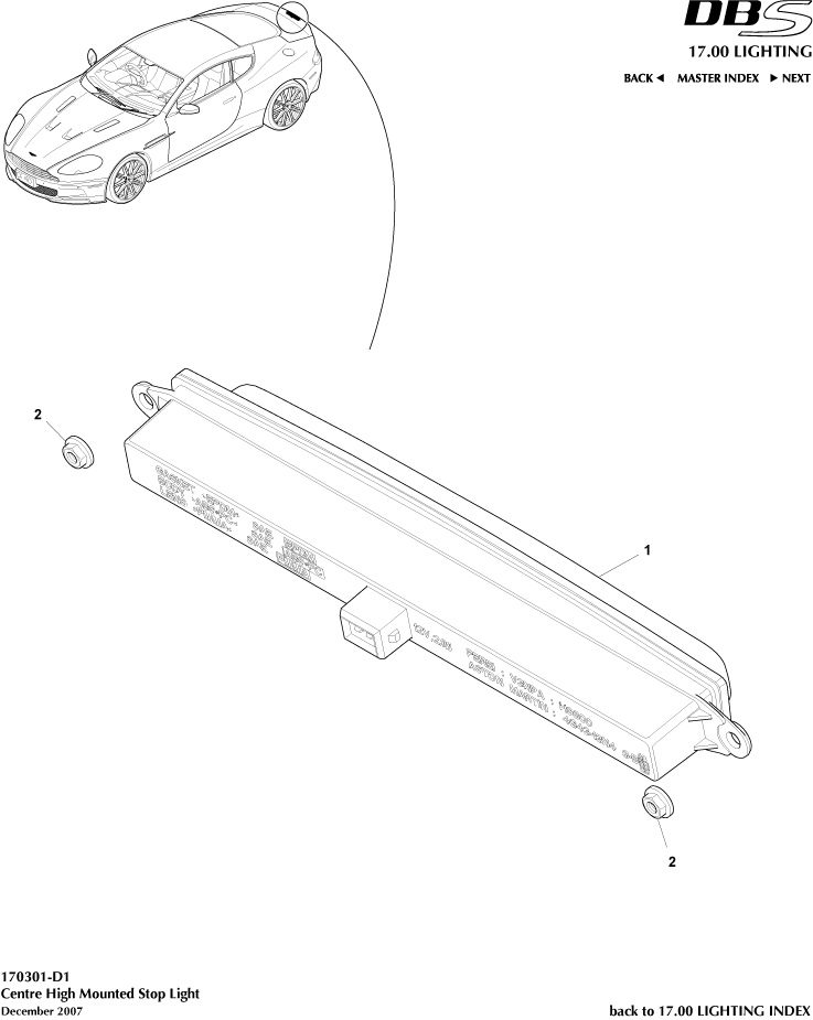 High Mounted Stop Light