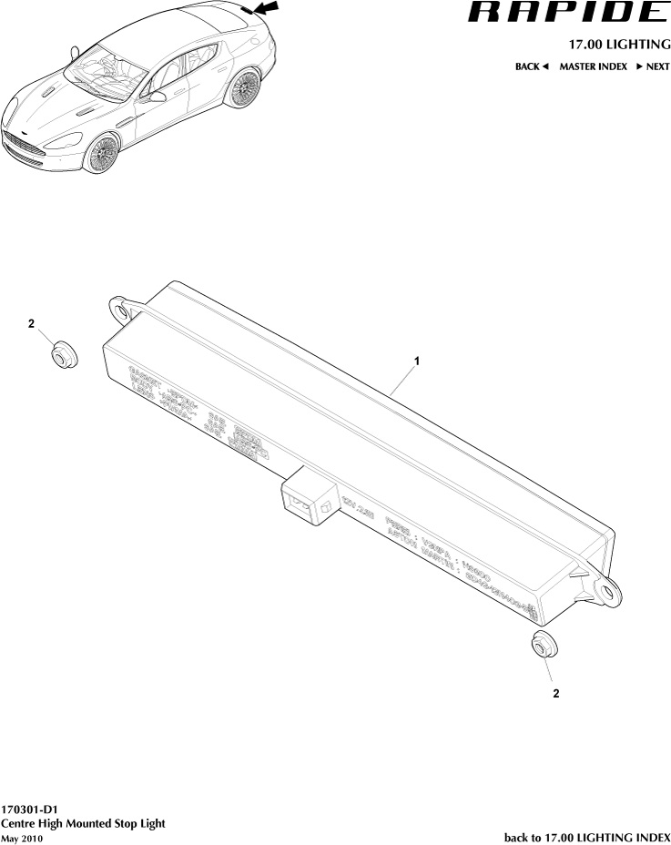 High Mounted Stop Light