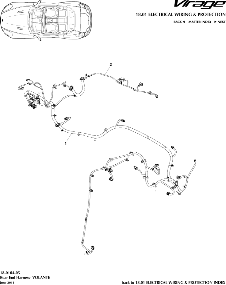 Rear End Harness, Volante