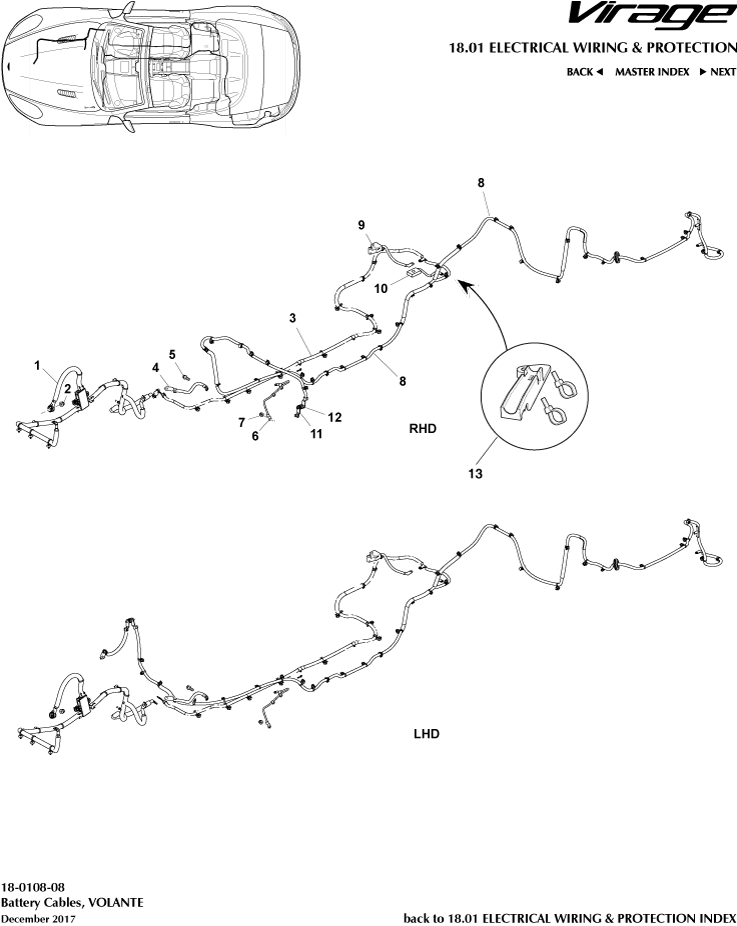 Battery Cables, Volante
