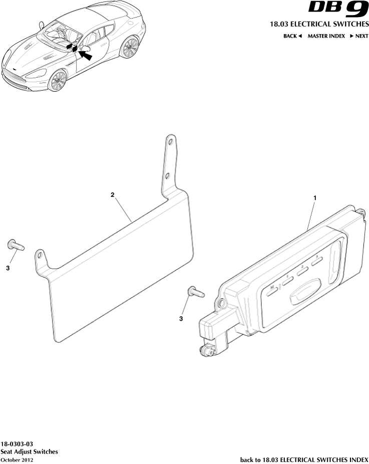 Seat Adjustment Switches