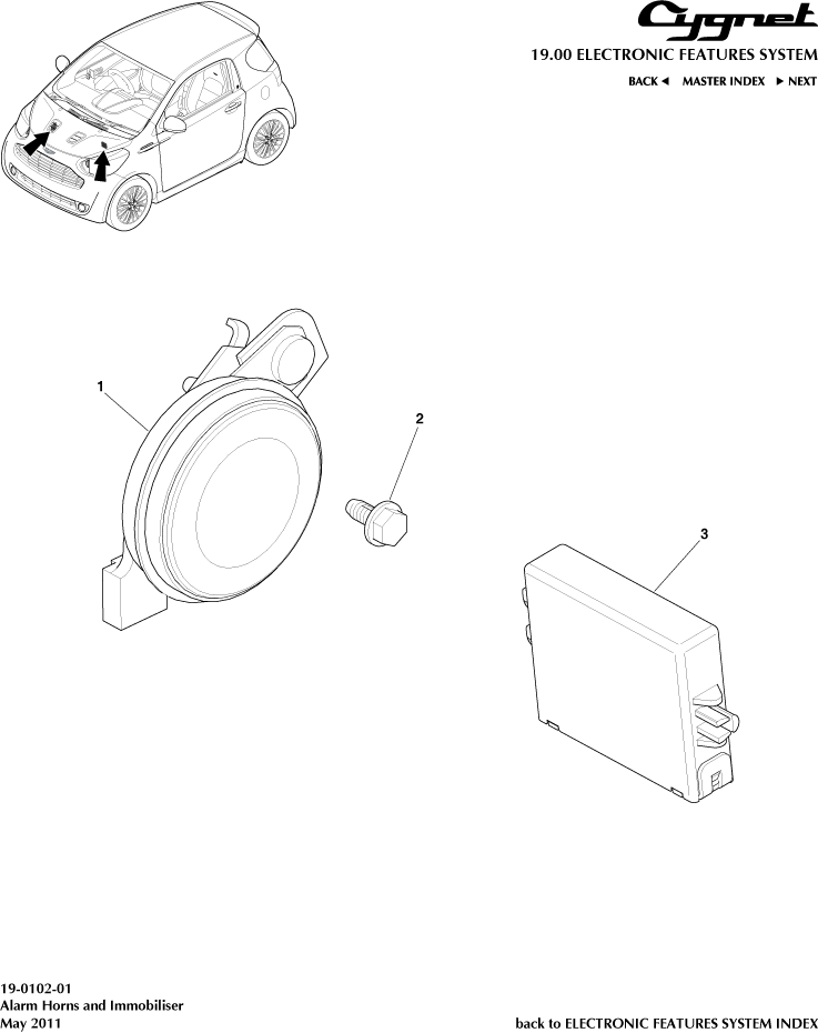Alarm Horns & Immobiliser