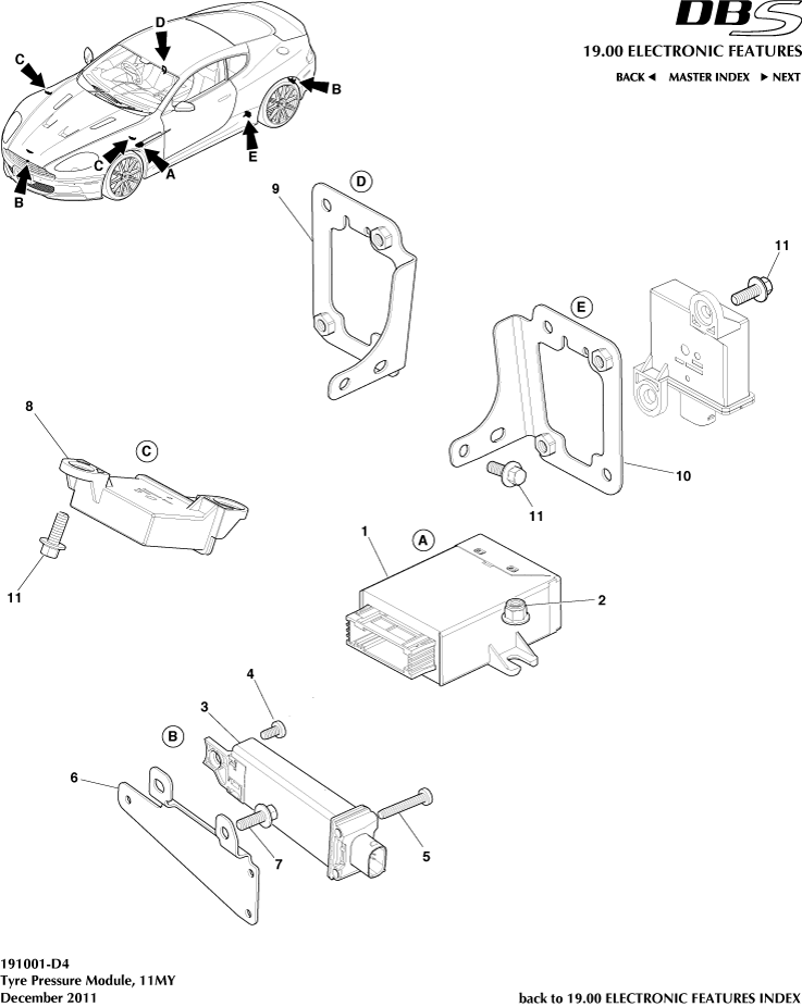 Tyre Pressure Module, 11MY
