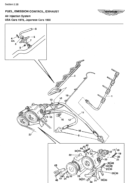 2.3b - Air Injection System, USA Cars 1979, Japanese Cars 1980