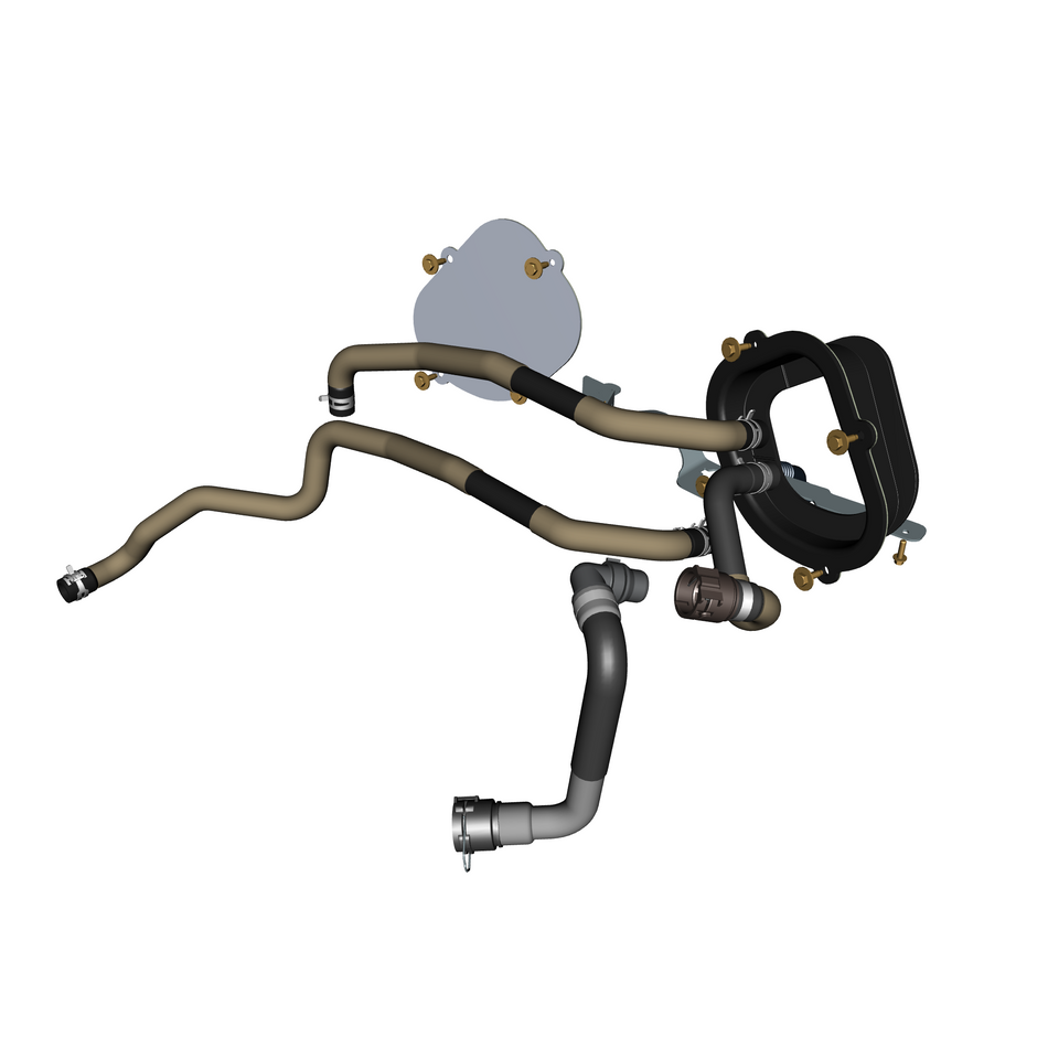 550207-10 Heater Hoses & Evap Drain