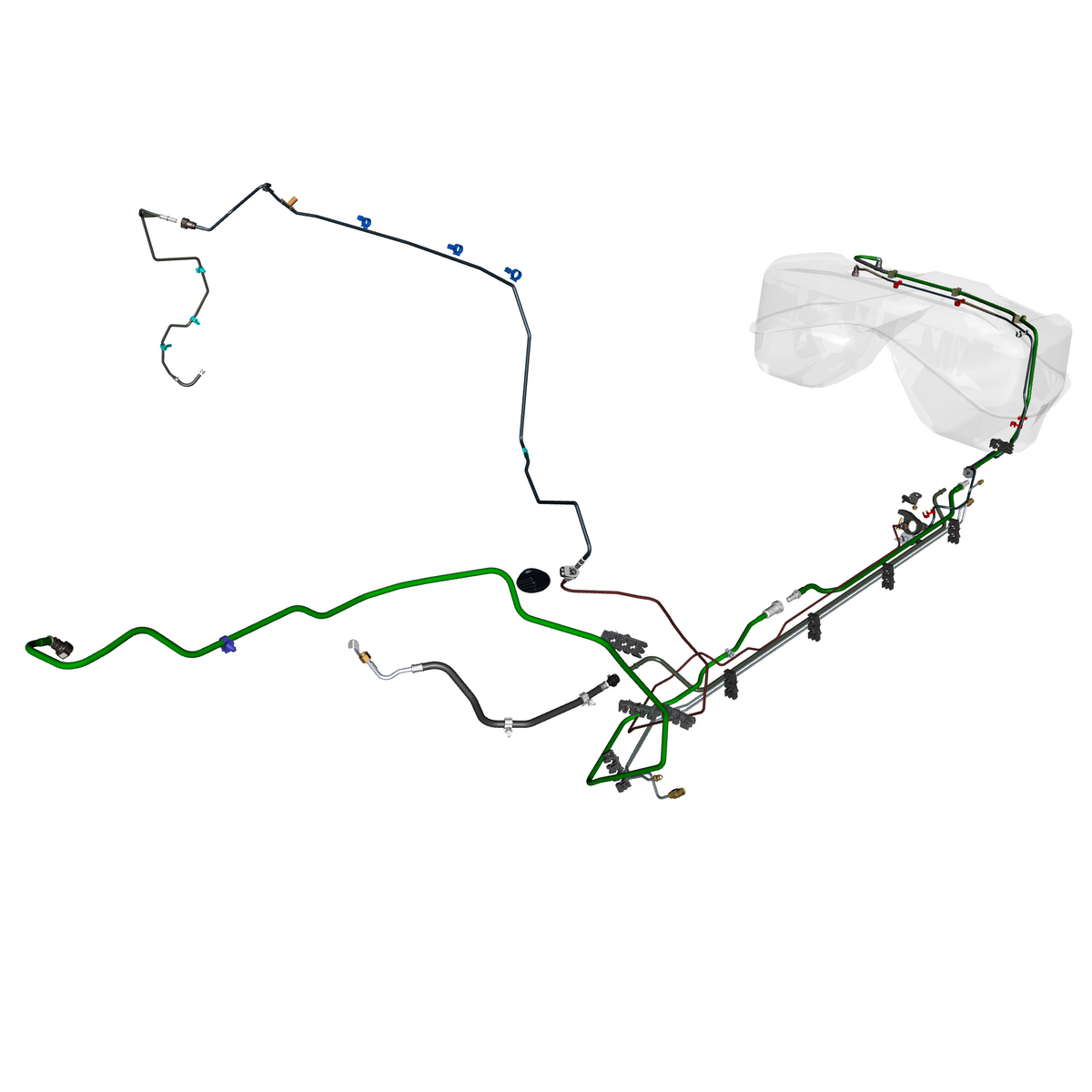 570103-40 Fuel Lines, STRAIGHT-SIX, FOH