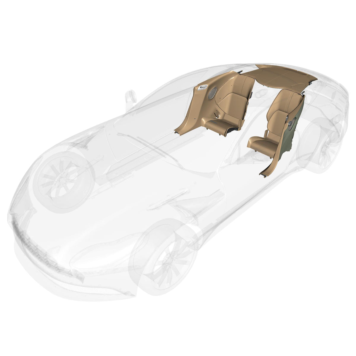 01-0518 - Interior Trim - Rear Cabin - Coupe