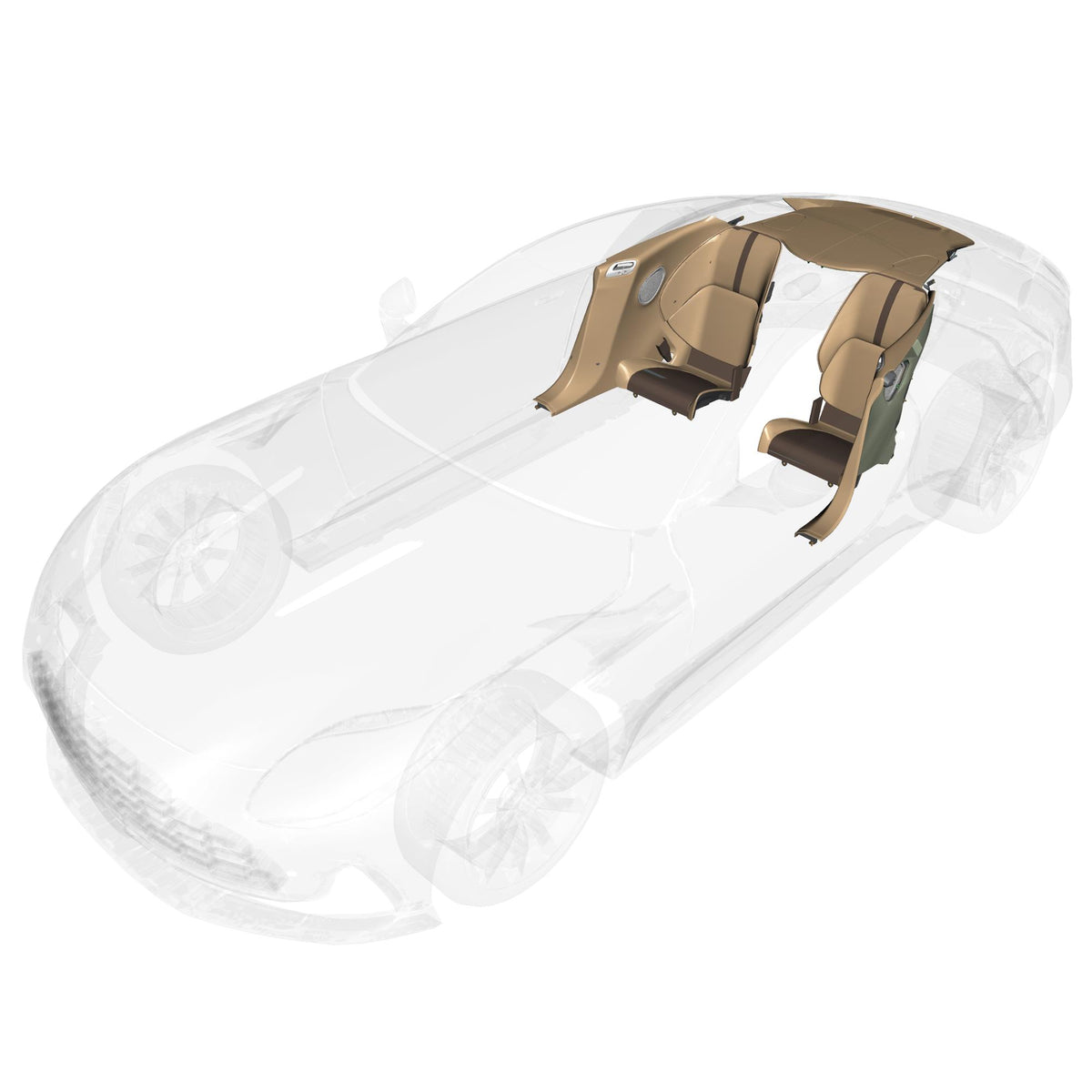 01-0518 - Interior Trim - Rear Cabin - Coupe