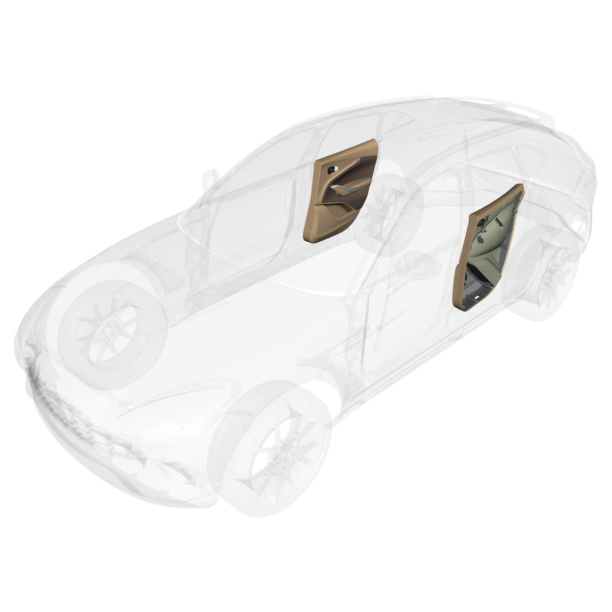 30-0602 - Interior Trim - Doors, Rear - Up to 24MY