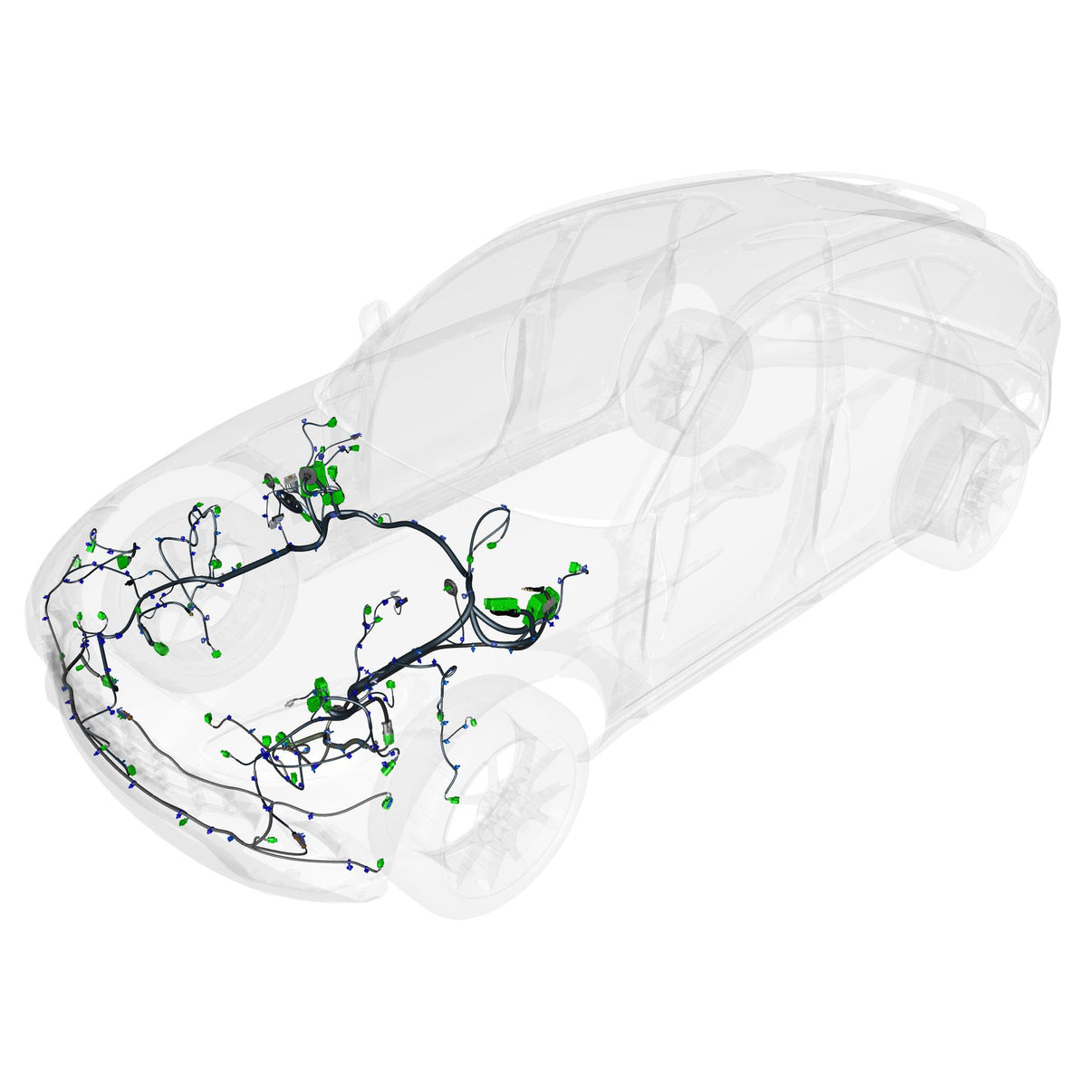 63-0201 - Electrical Wiring - Front - V8 Up to 24MY