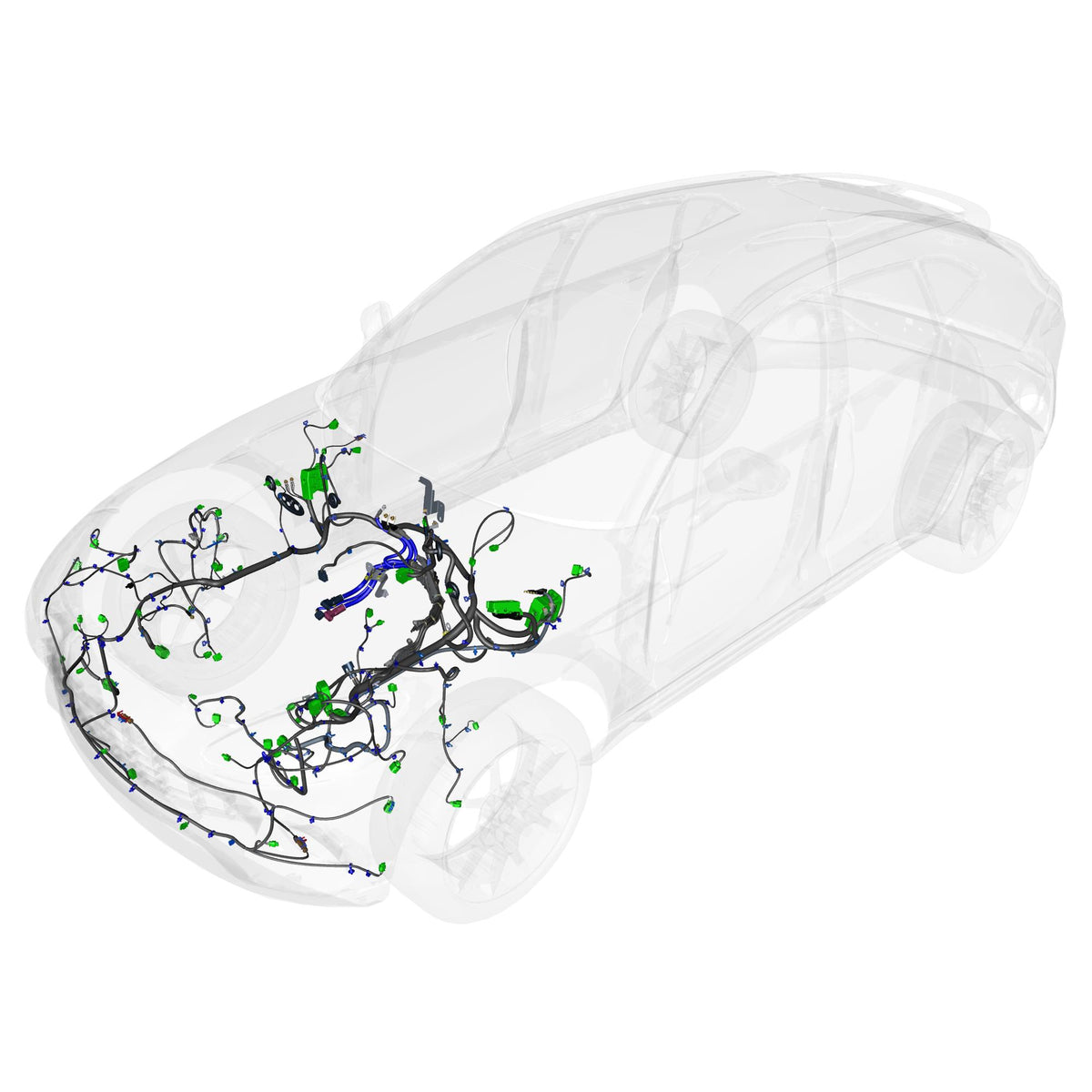 63-0201 - Electrical Wiring - Front - STRAIGHT-SIX