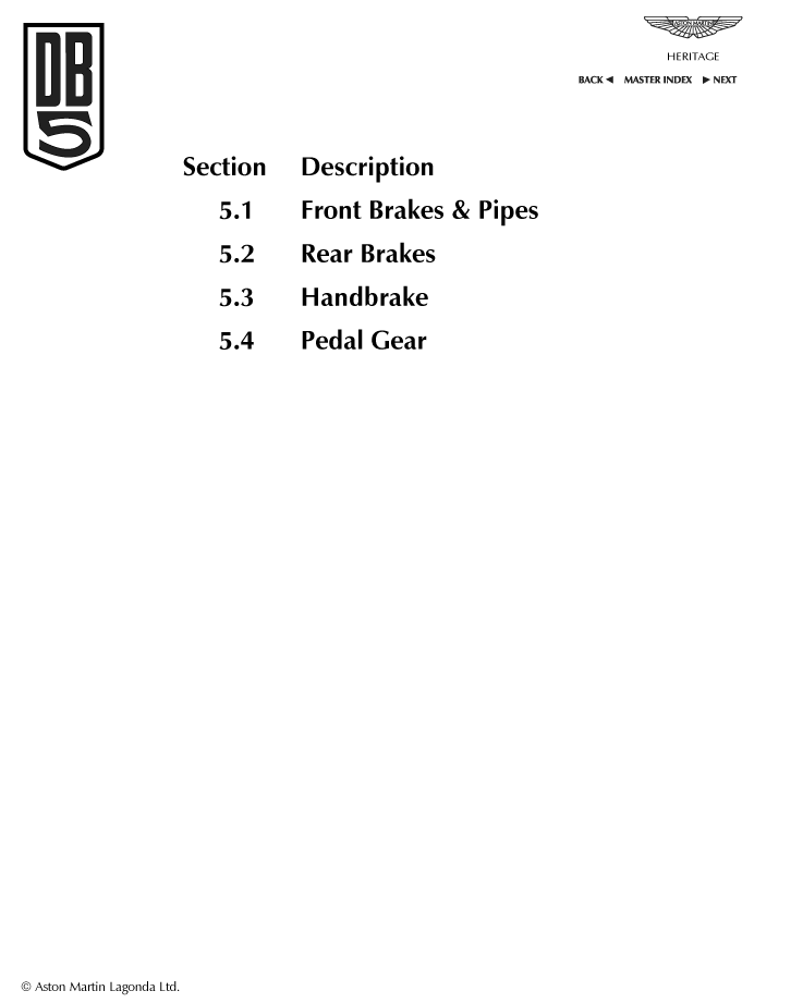 5 - Brakes and Pedal Gear