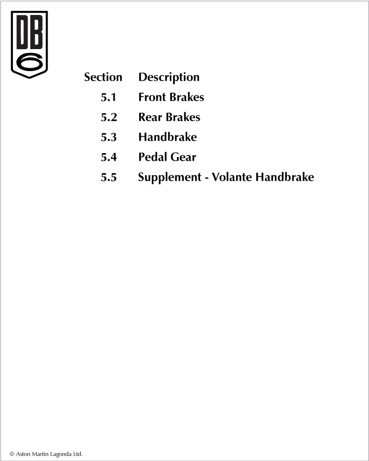 5 - Brakes & Pedal Gear