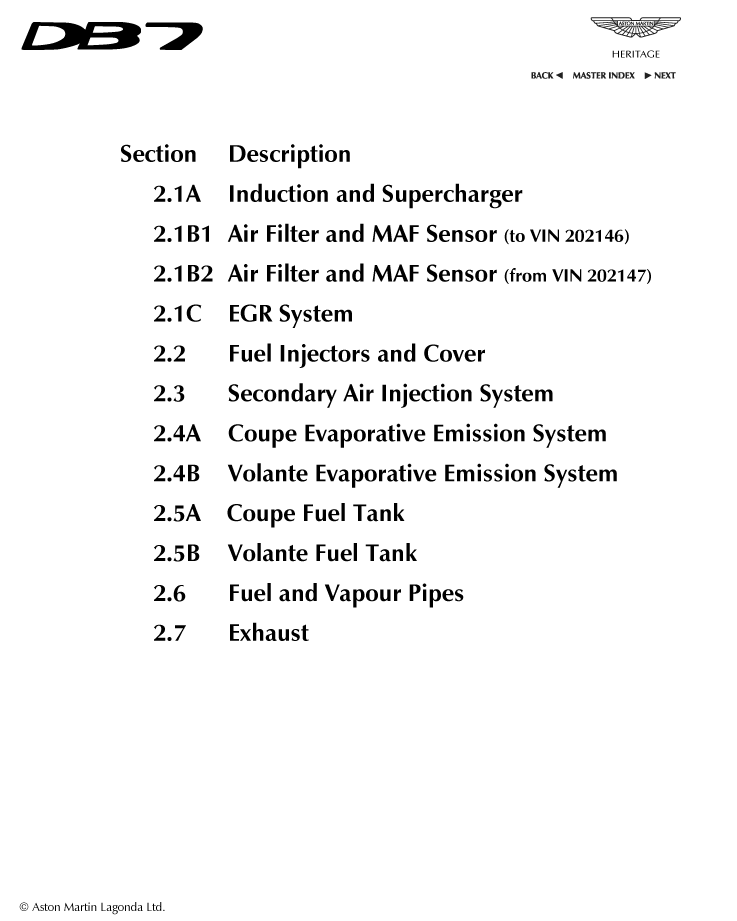2 - Fuel, Emission Control, Exhaust