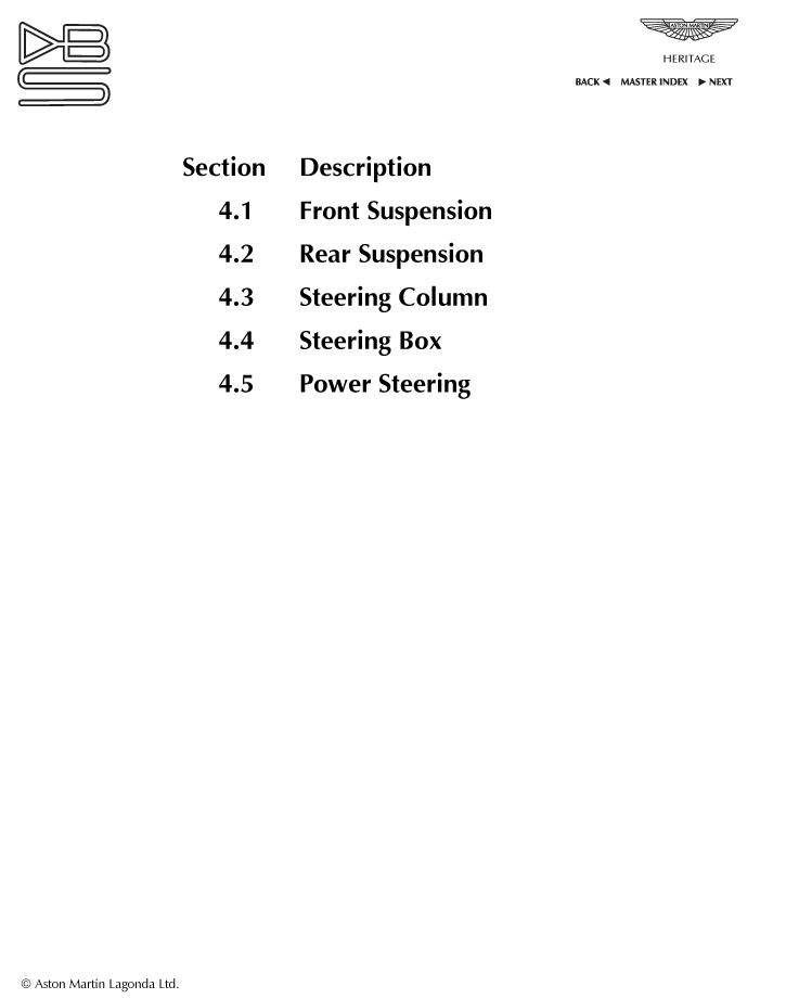 4 - Suspension and Steering