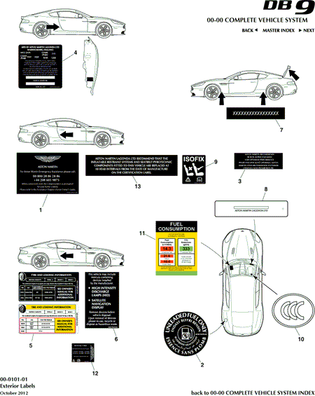 car: DB9,item_no: -,quantity: 1,reference: DB9_13_00-00-DB9_13_00-0101-01