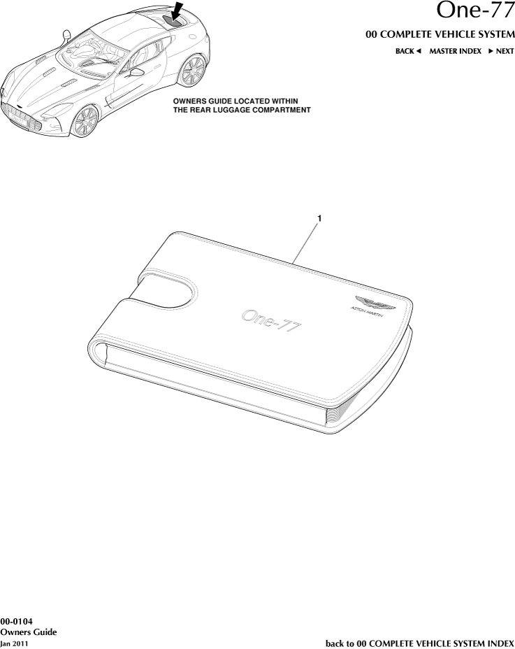 car: ONE-77,item_no: -,quantity: 1,reference: ONE_77_00-00-ONE_77_00-0104