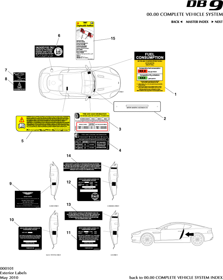car: DB9,item_no: -,quantity: 1,reference: DB9_05_12_00-00-DB9_05_12_000101