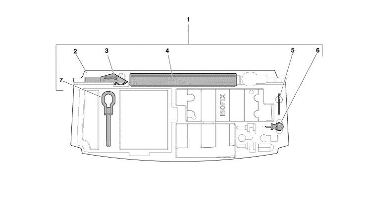 Image of REAR TRUNK BOOT EMERGENCY TOOL KIT TRAY