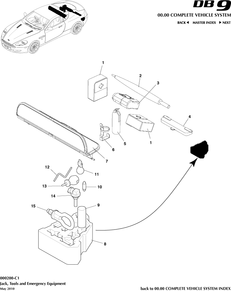 car: DB9,item_no: 15,quantity: 1,reference: DB9_05_12_00-00-DB9_05_12_000200-C1