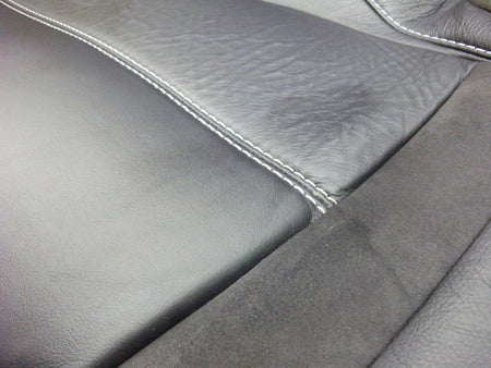 LEFT FRONT SEAT BACK -SQUAB LEATHER COVER