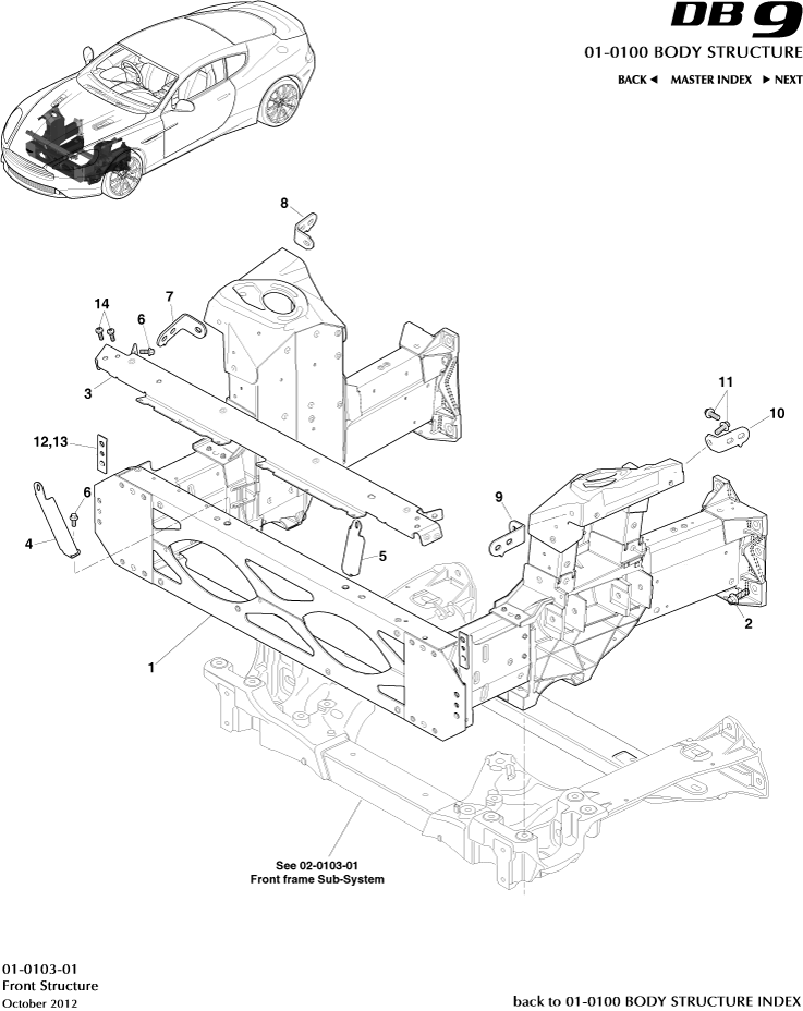 car: DB9,item_no: 12,quantity: 2,reference: DB9_13_00-00-DB9_13_01-0103-01