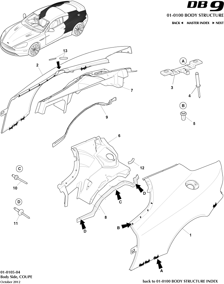 car: DB9,item_no: 1,quantity: 1,reference: DB9_13_00-00-DB9_13_01-0105-04