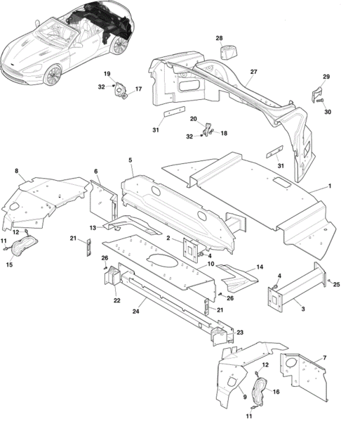 Image of PANEL REAR FLOOR OUTER LEFT HAND
