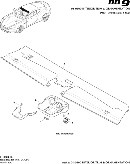 car: DB9,item_no: 1,quantity: 1,reference: DB9_13_00-00-DB9_13_01-0504-06