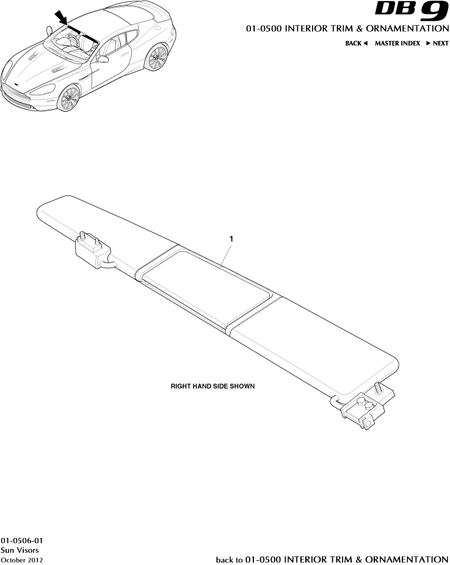 car: DB9,item_no: 1,quantity: 1,reference: DB9_13_00-00-DB9_13_01-0506-01