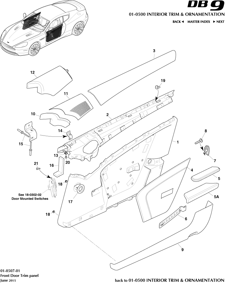 car: DB9,item_no: -,quantity: 1,reference: DB9_13_00-00-DB9_13_01-0507-01