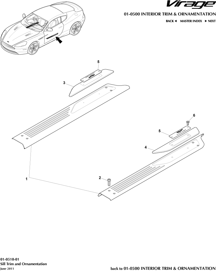 car: VIRAGE,item_no: 4,quantity: 1,reference: VIRAGE_00-00-VIRAGE_01-0510-01