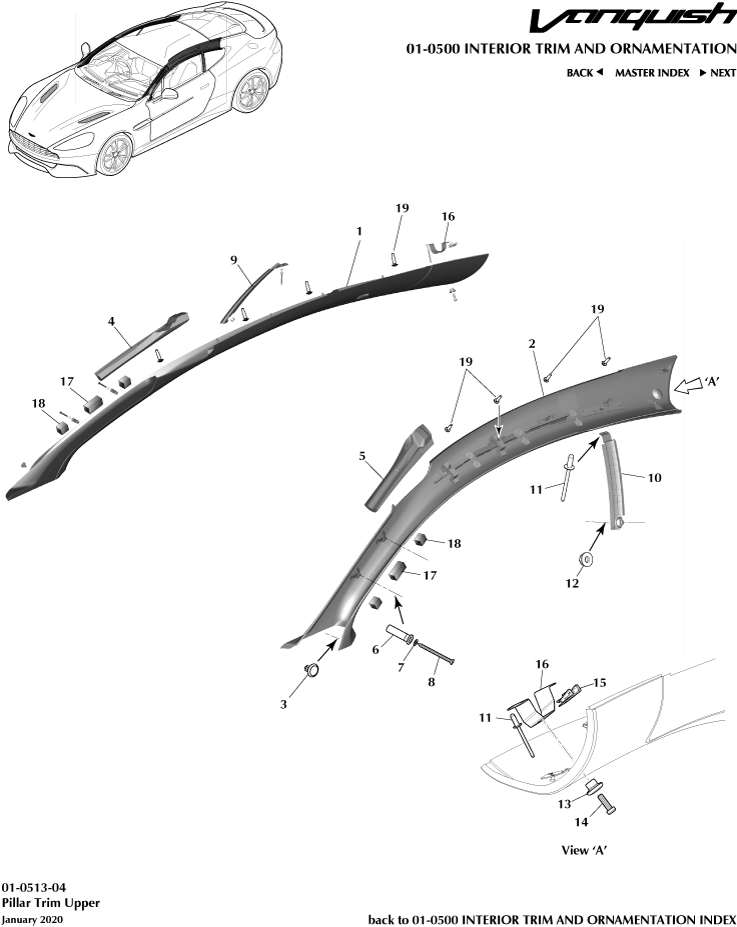 car:VANQUISH,item_no:-,quantity:A/R,reference:VANQUISH_13_00-00-VANQUISH_13_01-0513-04