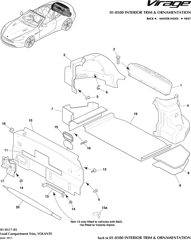 car: VIRAGE,item_no: 17,quantity: 1,reference: VIRAGE_00-00-VIRAGE_01-0517-05