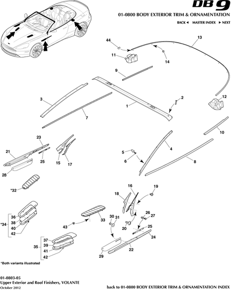 car: DB9,item_no: 23,quantity: 1,reference: DB9_13_00-00-DB9_13_01-0803-05
