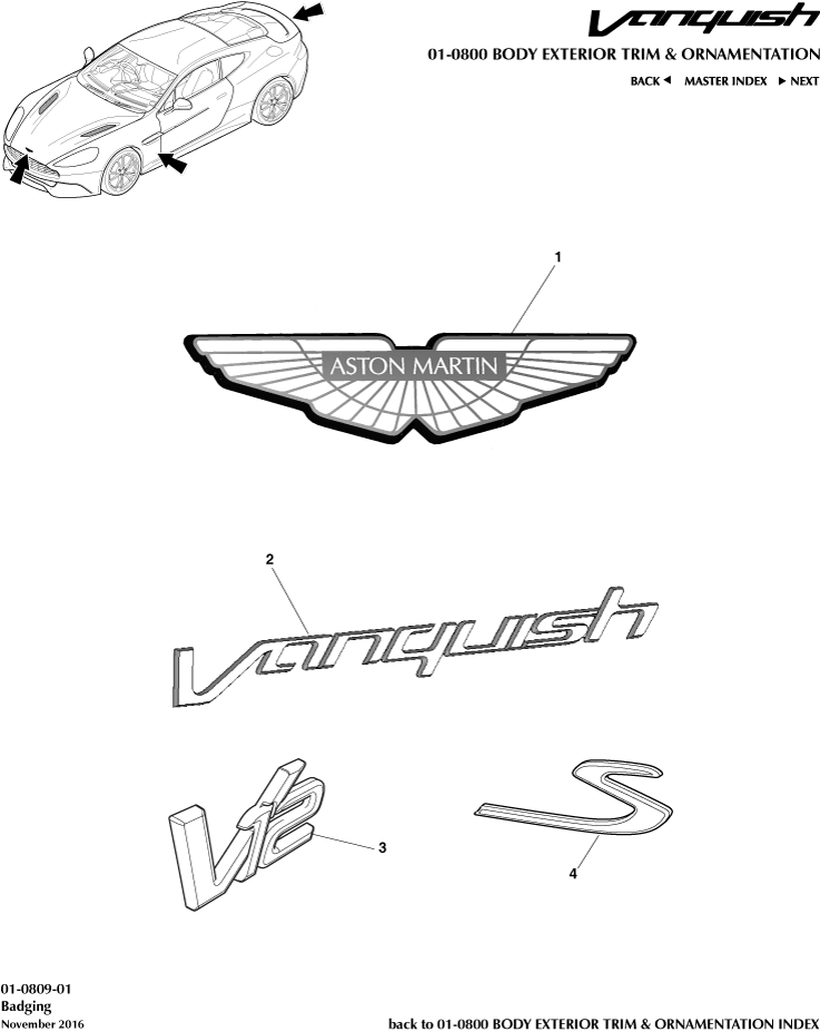 car: VANQUISH,item_no: 1,quantity: 2,reference: VANQUISH_13_00-00-VANQUISH_13_01-0809-01