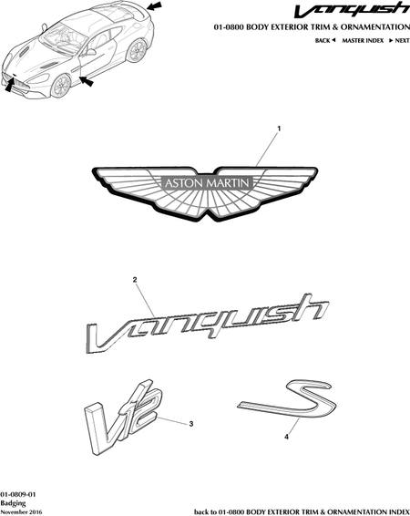 car: VANQUISH,item_no: 1,quantity: 2,reference: VANQUISH_13_00-00-VANQUISH_13_01-0809-01