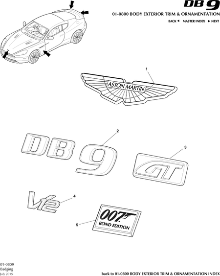 car: DB9,item_no: 2,quantity: 1,reference: DB9_13_00-00-DB9_13_01-0809